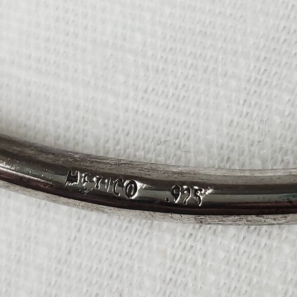 Silver 925 Mexico Stamped Chocker Collar Necklace for Pendant Vintage - Picture 5 of 6